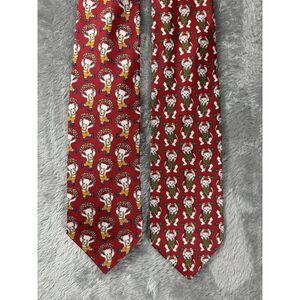 PAOLO GUCCI Mens 100% Silk XL Necktie ITALY Designer Lot Of‎ 2 Red Animal Print